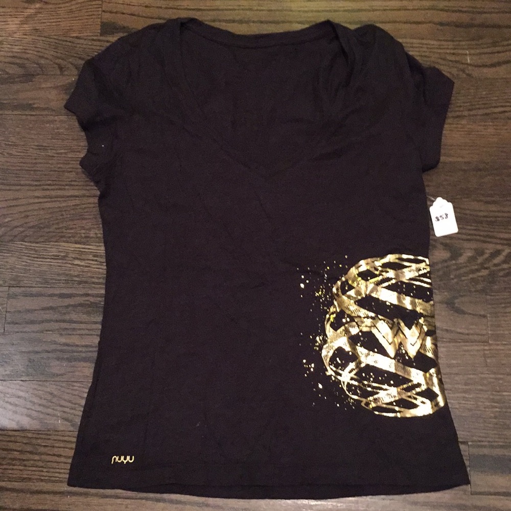 Golden Globe Relaxed Foil Print Tee